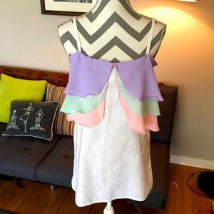 Mermaid top Dolls Kill pink purple teal and white mermaid costume
